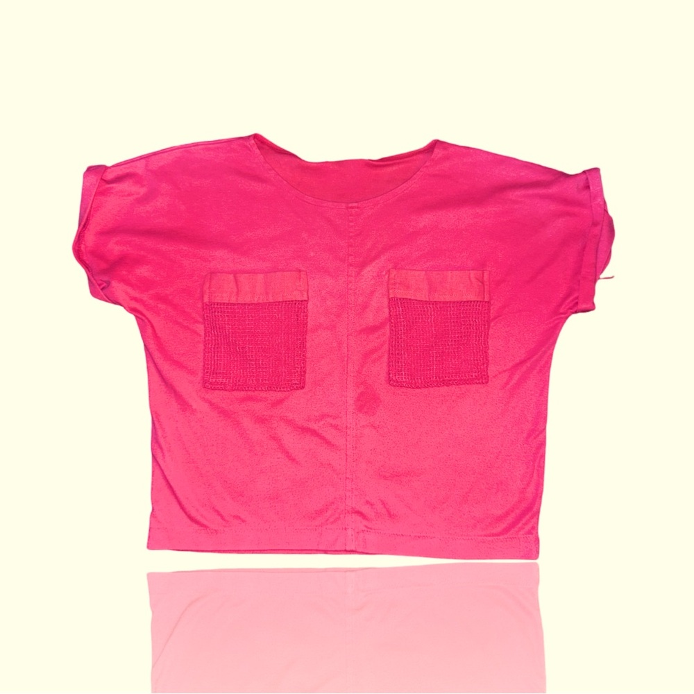 Beldoch Popper 80’s Vintage Croptop w/ Mesh Pockets m: Faded Red: Medium